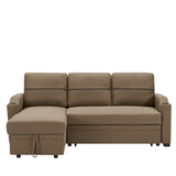 9191 Brown broaching storage sofa