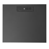Nightstand with 2 Drawers, USB Charging Ports, Wireless Charging and Remote Control LED Light-Black