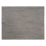 Grey Wood Extendable Dining Table with Drop Leaf