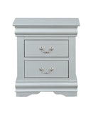 ACME Louis Philippe Nightstand in Platinum