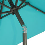 7.5ft Outdoor Patio Umbrella for Inground Pool Balcony Backyard Blue