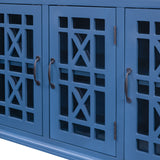U-style Wood 35.4" Storage Cabinet with 3 Doors, 3 Drawers and Interior Shelf, Entryway Kitchen Dining Room