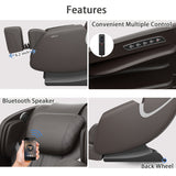 Brown Massage Chair Recliner with Zero Gravity