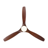 52 In.Intergrated LED Ceiling Fan Lighting with Solid Wood Blade
