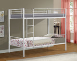 White Metal Bunk Bed