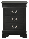 Glory Furniture Louis Phillipe, 3 Drawer Nightstand
