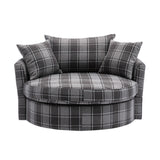 Modern  Akili swivel accent chair  barrel chair