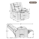 Orisfur. Power Lift Chair for Elderly with Adjustable Massage Function, Recliner Chair with Heating System for Living Room