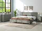 King Grey Solid Wood 3 Piece set
