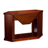 Claremont Convertible Media Electric Fireplace - Brown Maho