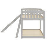 Bunk Bed Twin Over Twin with Slide & Ladder