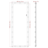 Hollywood Style Full Length Vanity Mirror With LED light bulbs