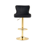 COOLMORE  Bar Stools with Back and Footrest Counter Height bar Chairs