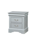 ACME Louis Philippe III Nightstand in Platinum