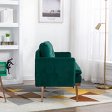 COOLMORE  Velvet  Sofa , Accent sofa .loveseat sofa with Stainless feet
