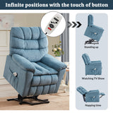 Orisfur. Power Lift Chair with Adjustable Massage and Heating System, Recliner Chair with Remote Control for Living Room