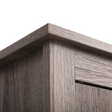 Set of 2 Nightstand, Bedside Furniture with X-Shaped Door