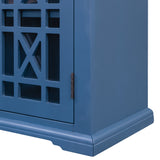 U-style Wood 35.4" Storage Cabinet with 3 Doors, 3 Drawers and Interior Shelf, Entryway Kitchen Dining Room