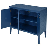 Accent Storage Cabinet Wooden Cabinet with Adjustable Shelf, Antique Gray, Entryway, Living Room, Bedroom