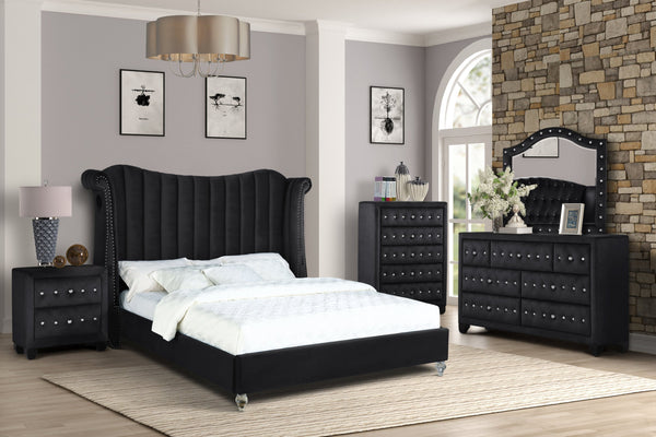 Queen 5 Piece Upholstered Bedroom Set