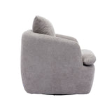 COOLMORE Swivel Barrel Chair, Comfy Round Accent Sofa Chair for Living Room, 360 Degree Swivel Barrel Club Chair, Leisure Arm Chair for Nursery, Hotel, Bedroom, Office, Lounge