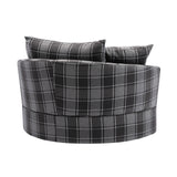 Modern  Akili swivel accent chair  barrel chair