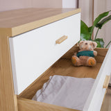 Modern Design Wooden  Dresser Bedroom Storage Drawer Organizer Closet Hallway Storage Cabinet with 4 Drawers, Wood Dresser Chest Accent Cabinet for Living Room Bedroom