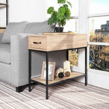Nightstand with Drawer, Stable and Sturdy Construction