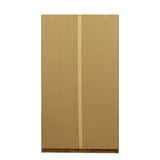 Tall Walnut wardrobe and kitchen cabinet with 2 doors, 2 drawers and 5 storage spaces