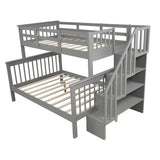 Stairway Twin-Over-Full Bunk Bed with Storage