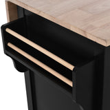 Black Island Kitchen Cart