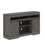 Dark Gray Farmhouse tv stand / Storage Cabinet