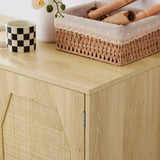 Kitchen storage cabinets with rattan decorative doors, buffets, wine cabinets, dining rooms, hallways, cabinet console tables