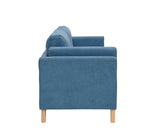 [New Design] Modern and comfortable blue chenille fabric sofa with soft cushion and arm loveseat