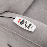 Power Lift Chair with Massage and Heating Function Soft Fabric Upholstery Recliner for Living Room,Light Gray