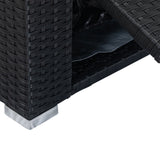 8 Piece Patio Sectional Wicker Rattan Outdoor Furniture Sofa Set with One Storage Box Under Seat and Cushion Box