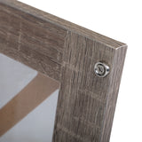 Set of 2 Nightstand, Bedside Furniture with X-Shaped Door