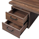 Home Office Computer Desk with Drawers/Hanging Letter-size Files