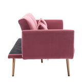 COOLMORE  Velvet  Sofa , Accent sofa .loveseat sofa with  metal  feet