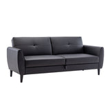 Black Folding Flat folding Sofa Bed with Storage Box