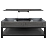 Lift Top Coffee Table with Inner Storage  Space and Shelf