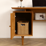 Oak Simple and Elegant Oak Writing Desk - Functional Office Desk
