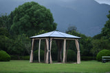 Aluminum Patio Gazebo with Polycarbonate Roof