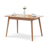 Natural solid oak telescopic table