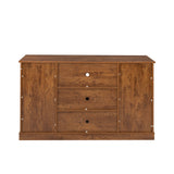 Farmhouse Sliding Barn Door TV Stand for TV up to 65 Inch Flat Screen Media Console Table Storage Cabinet Wood Entertainment Center Sturdy Ranch Rustic Style