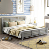 King Platform bed with open horizontal strip look