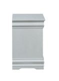 ACME Louis Philippe Nightstand in Platinum