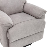 Power Lift Chair with Massage and Heating Function Soft Fabric Upholstery Recliner for Living Room,Light Gray