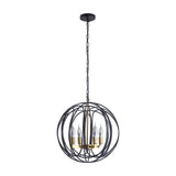 Modern American spherical chandelier -4 bulbs -E12 lamp holder