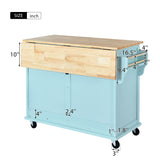 Kitchen Island Cart Mint Green